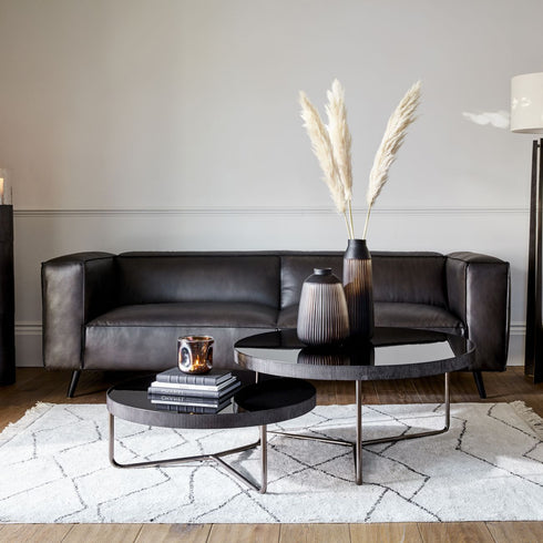 Libra Valentina 240 Sofa Fumee Leather